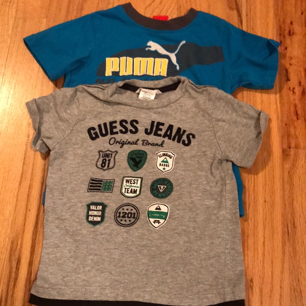 Boys brand name tees. Size 24 months.